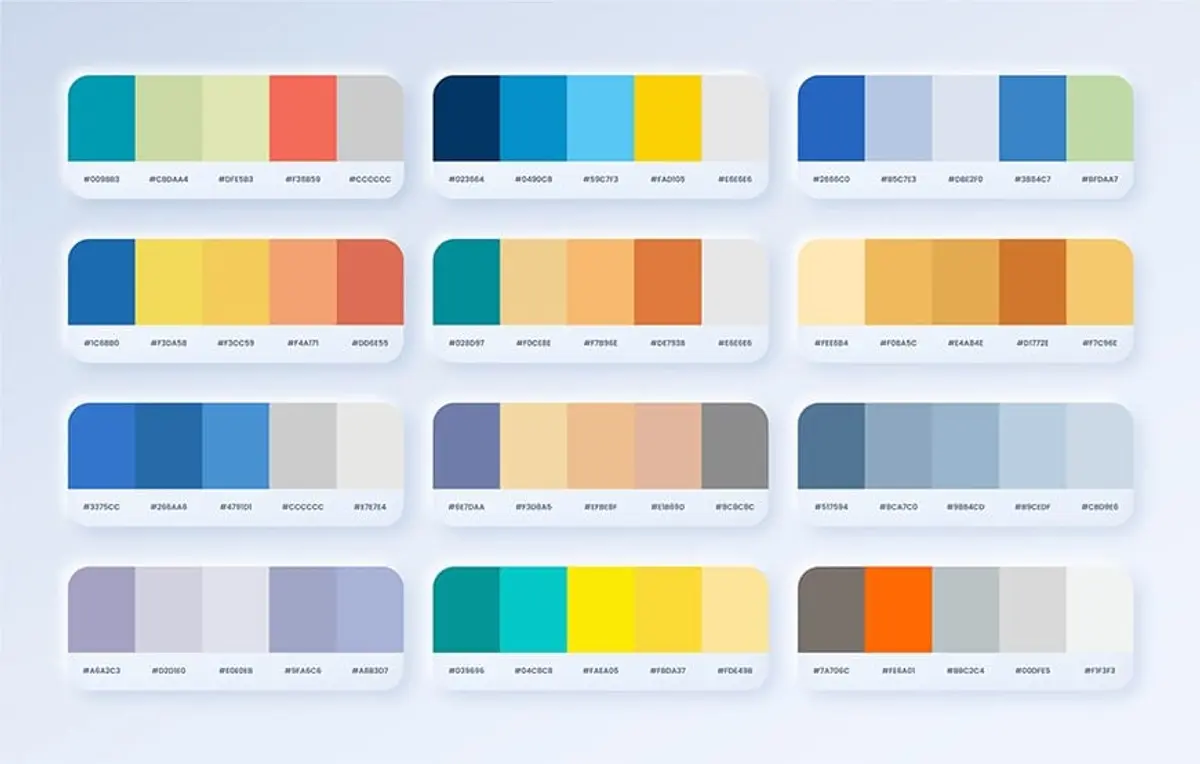 a few coloure scheme that can help a website to improve engagement