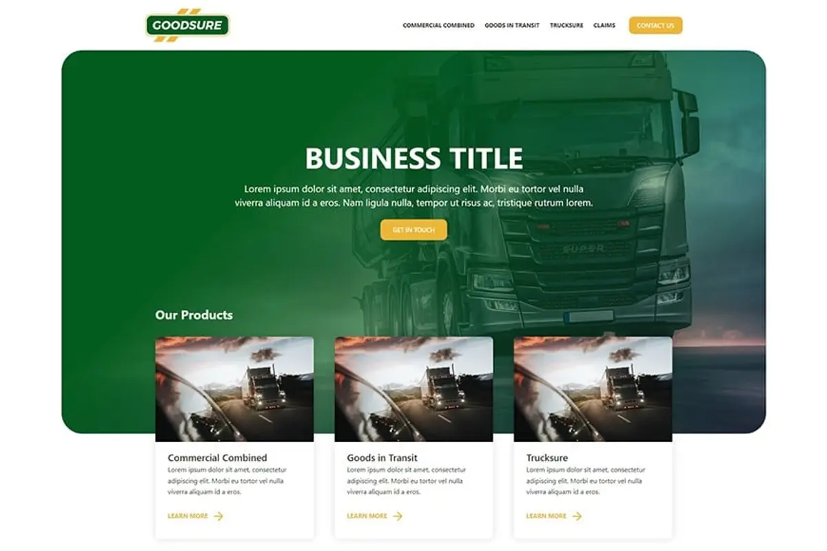 example of a website taking advantage of white space for use engagement