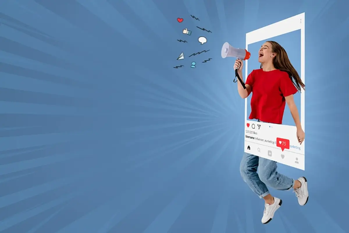 an image showing a person woth a boosting post receiving more likes and visibility