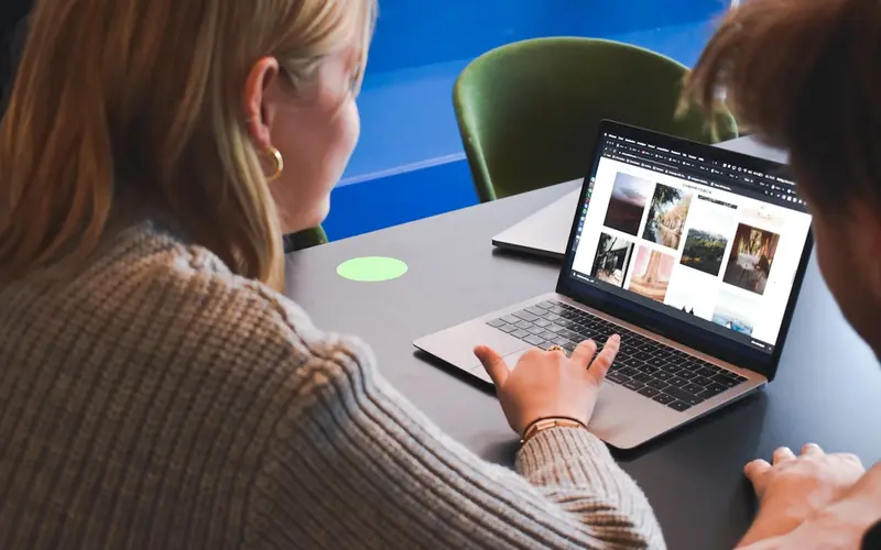 Professional laptop showing a business website, representing how websites help businesses grow