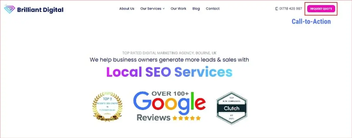 clear call to actions