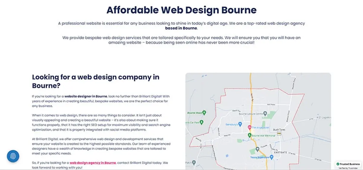 an example of location paage for bourne