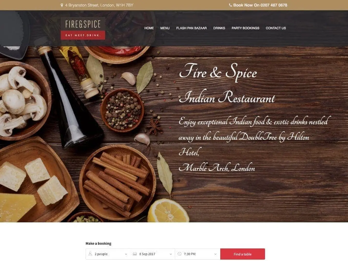 Fire and Spice, DoubleTree by Hilton