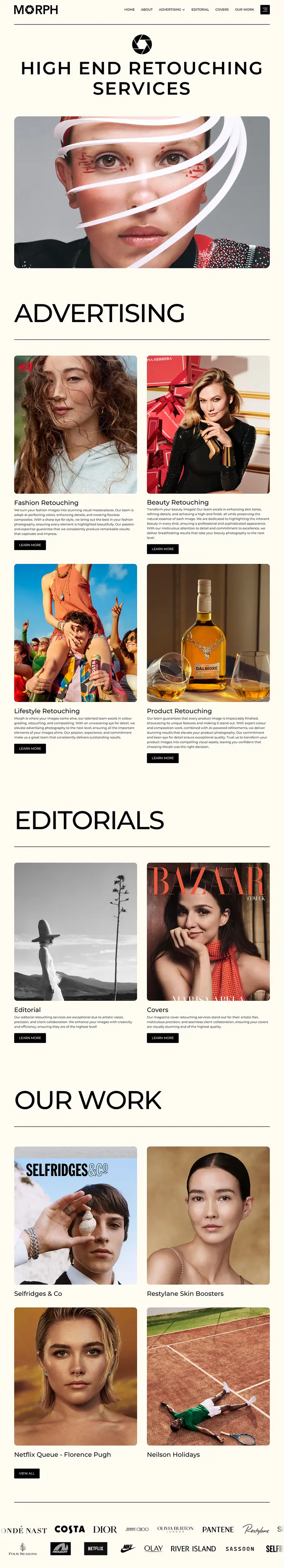 Morph Retouching — after redesign