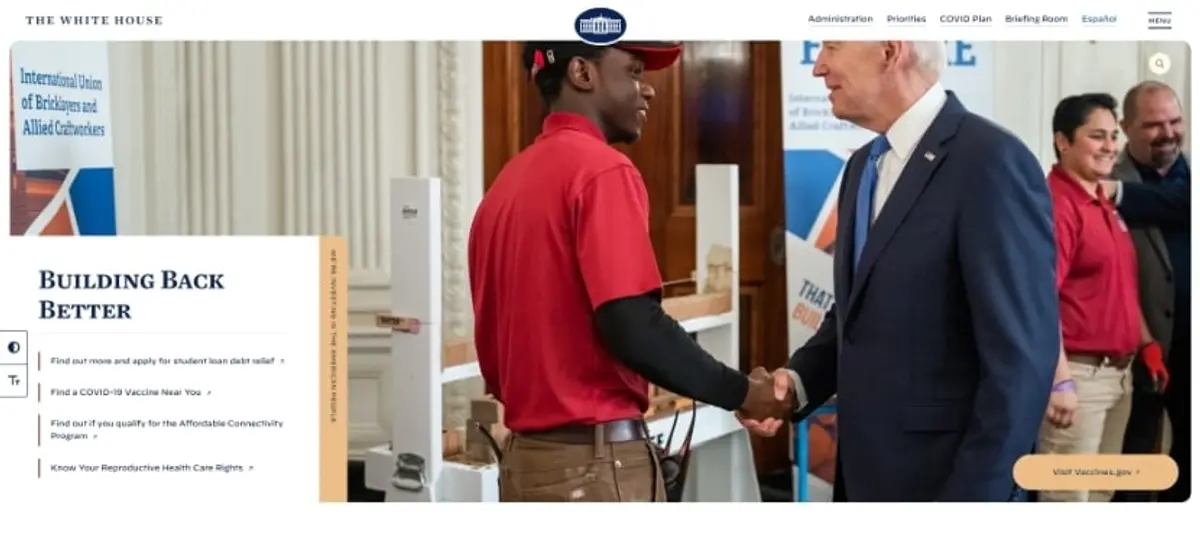 the white house website