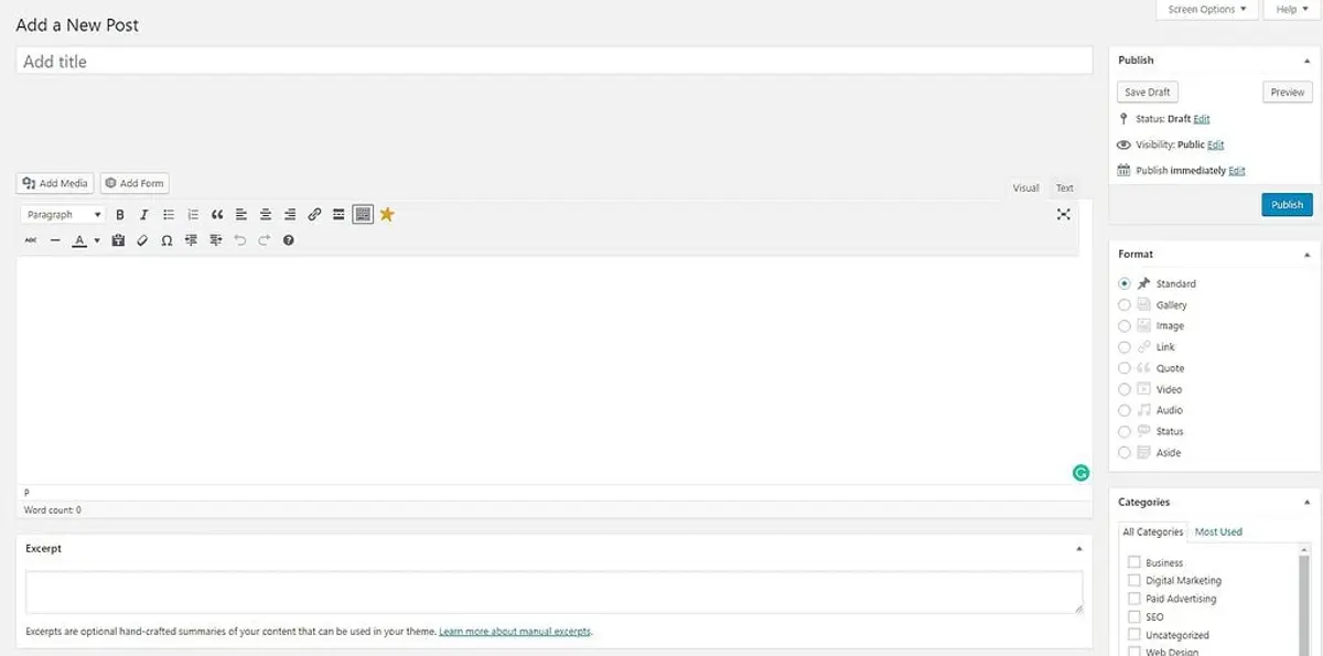 build your website easy with wordpress