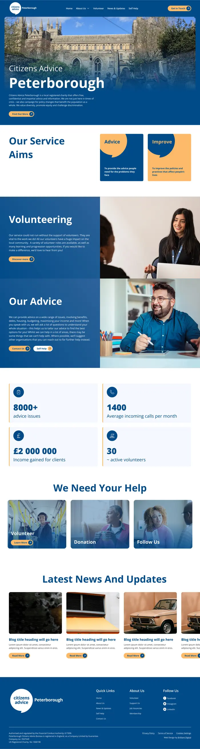Citizens Advice Peterborough — after redesign