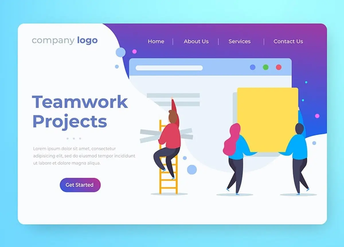 example of a clean and simple navigation