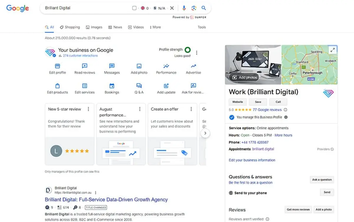 visibility on google search google maps