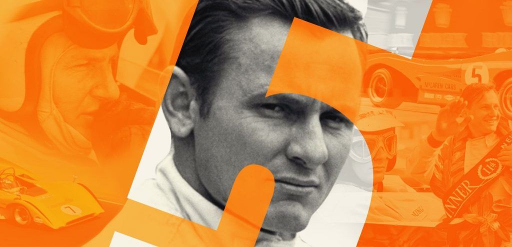 Bruce McLaren, Danny Hulme, animatie, McLaren M8F