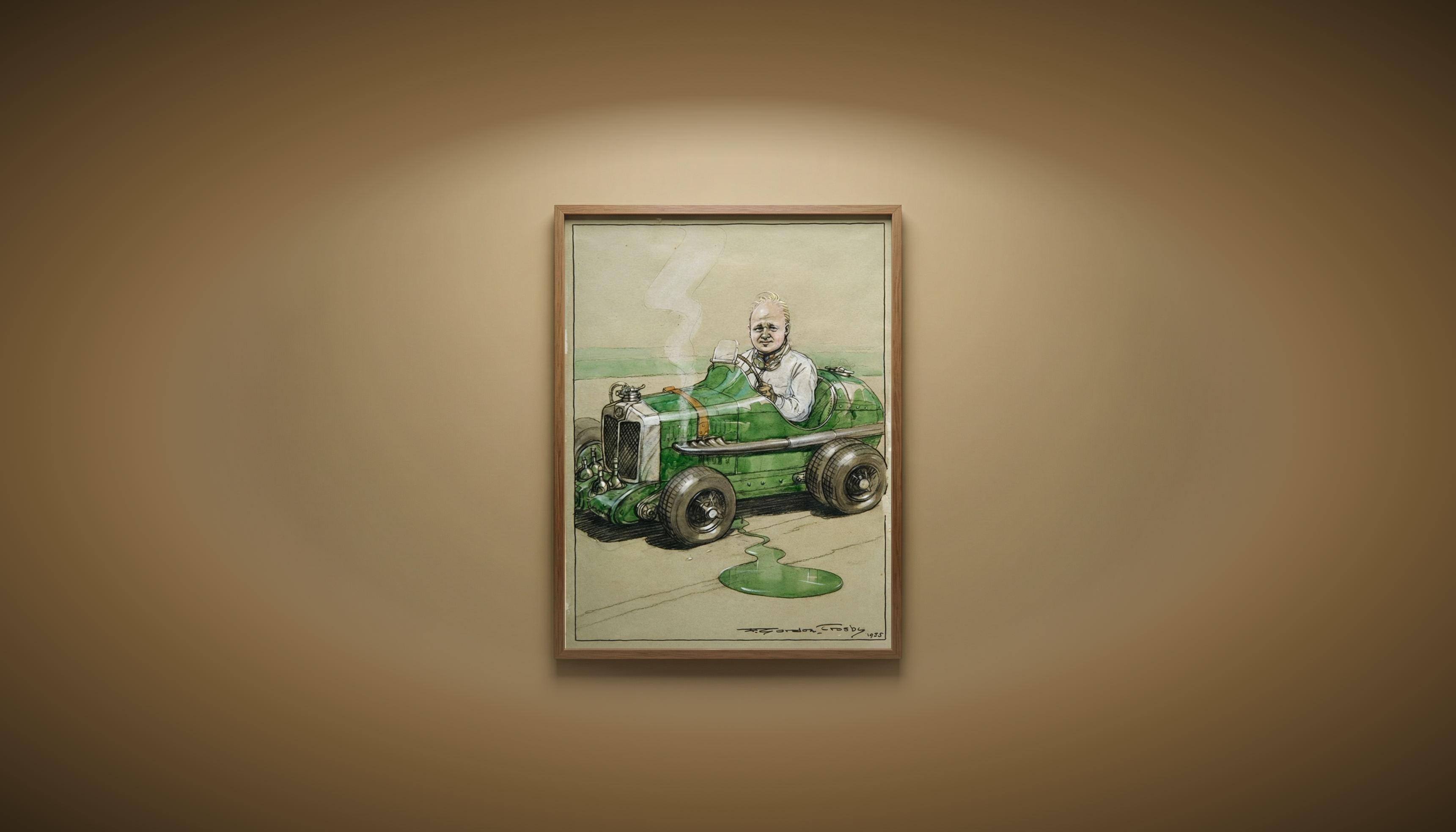 Eddy Hall (1900-1982)-Karikatur