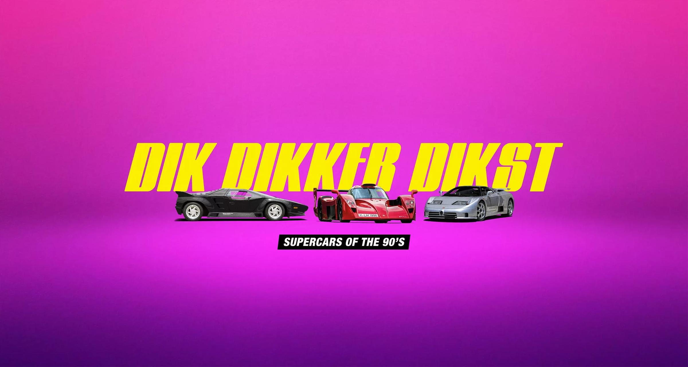 Expositie Supercars of the 90's