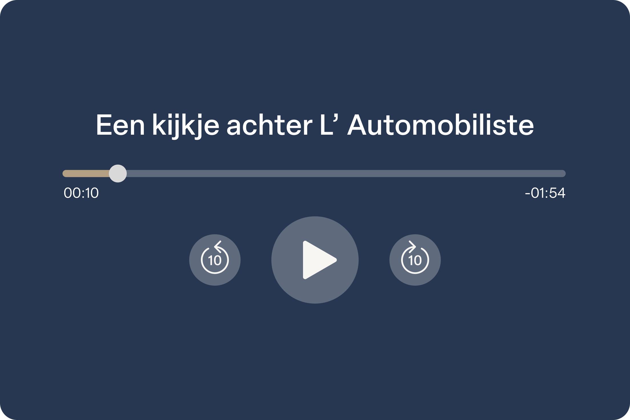 Audiokaart L'Automobiliste