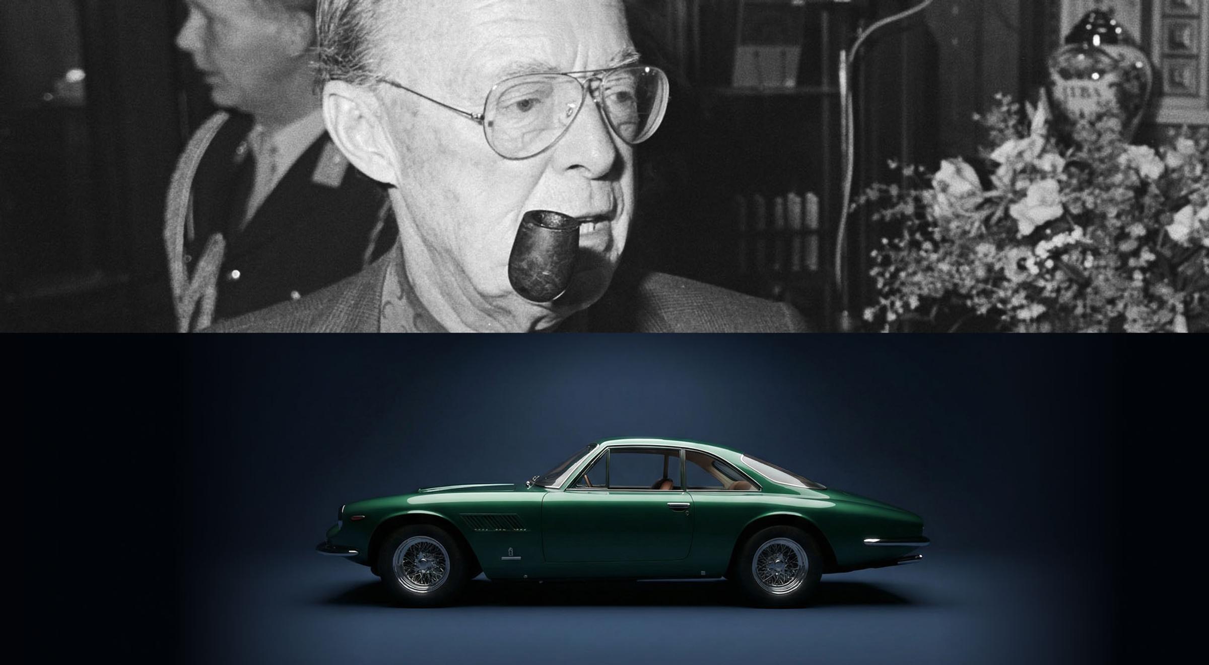 Prins Bernhard ja su Ferrari 500 superfast Louwman Museumas