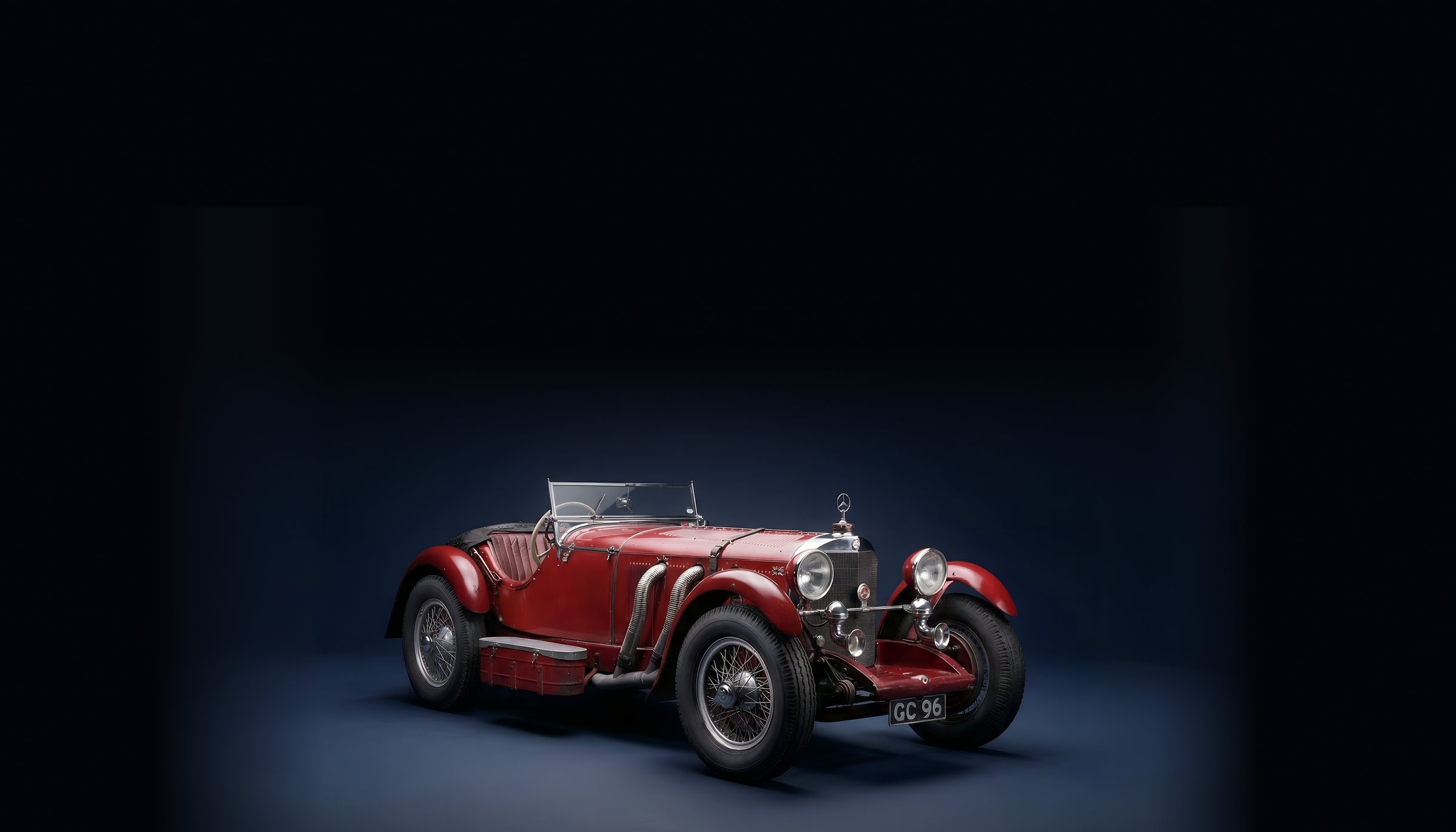 Napier 100hp gordon bennett racing car donkerblauwe studio