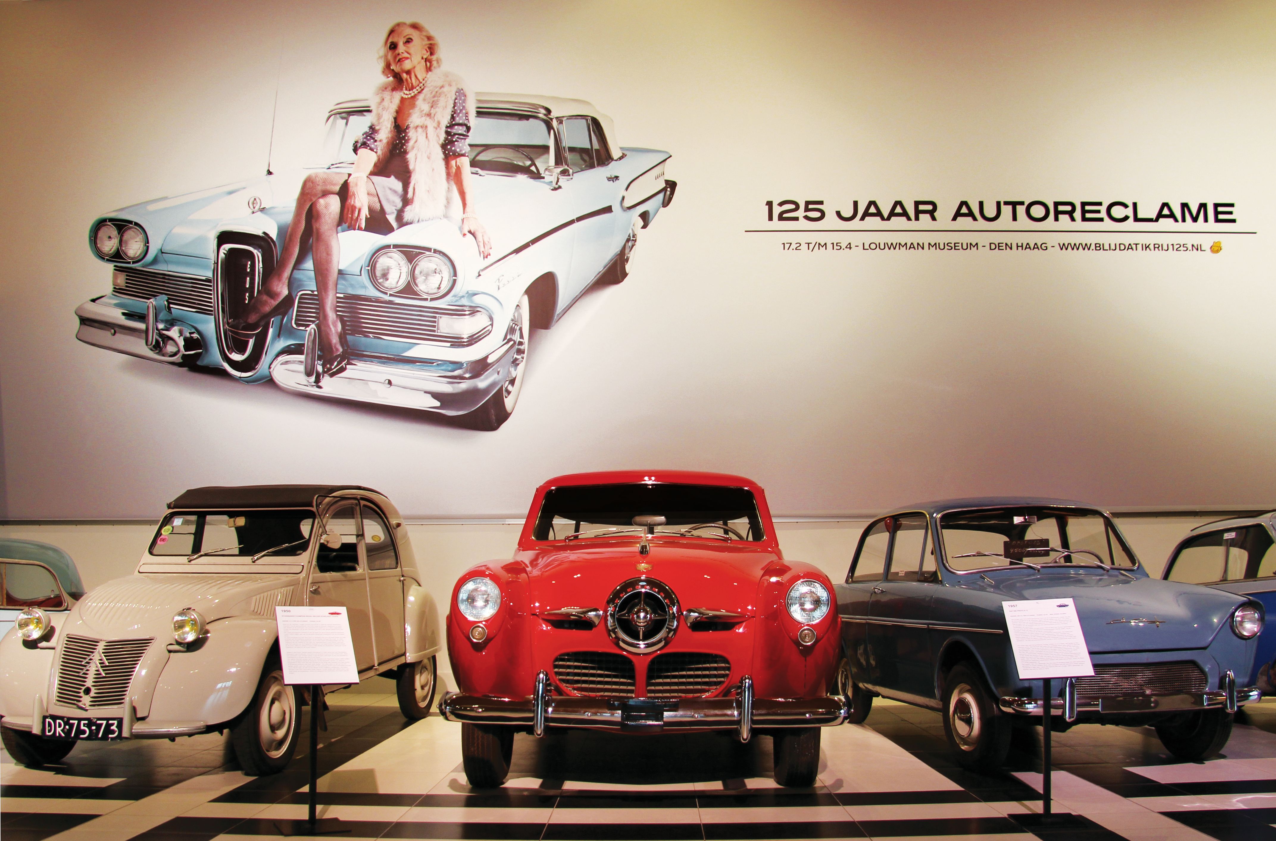 125 jaar autoreclame expositie in het louwman museum