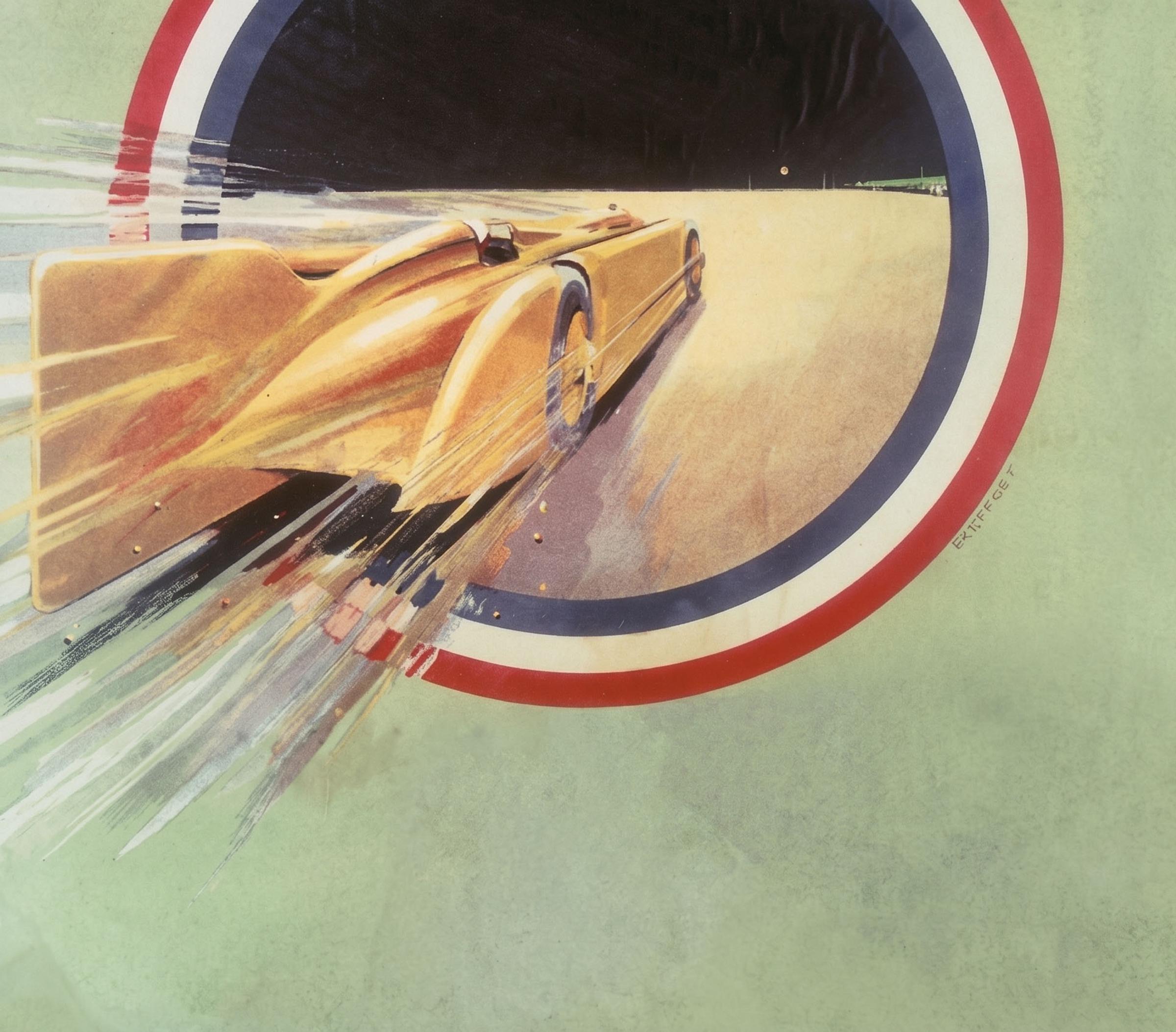 illustratie van de golden arrow expositie in het Louwman Museum