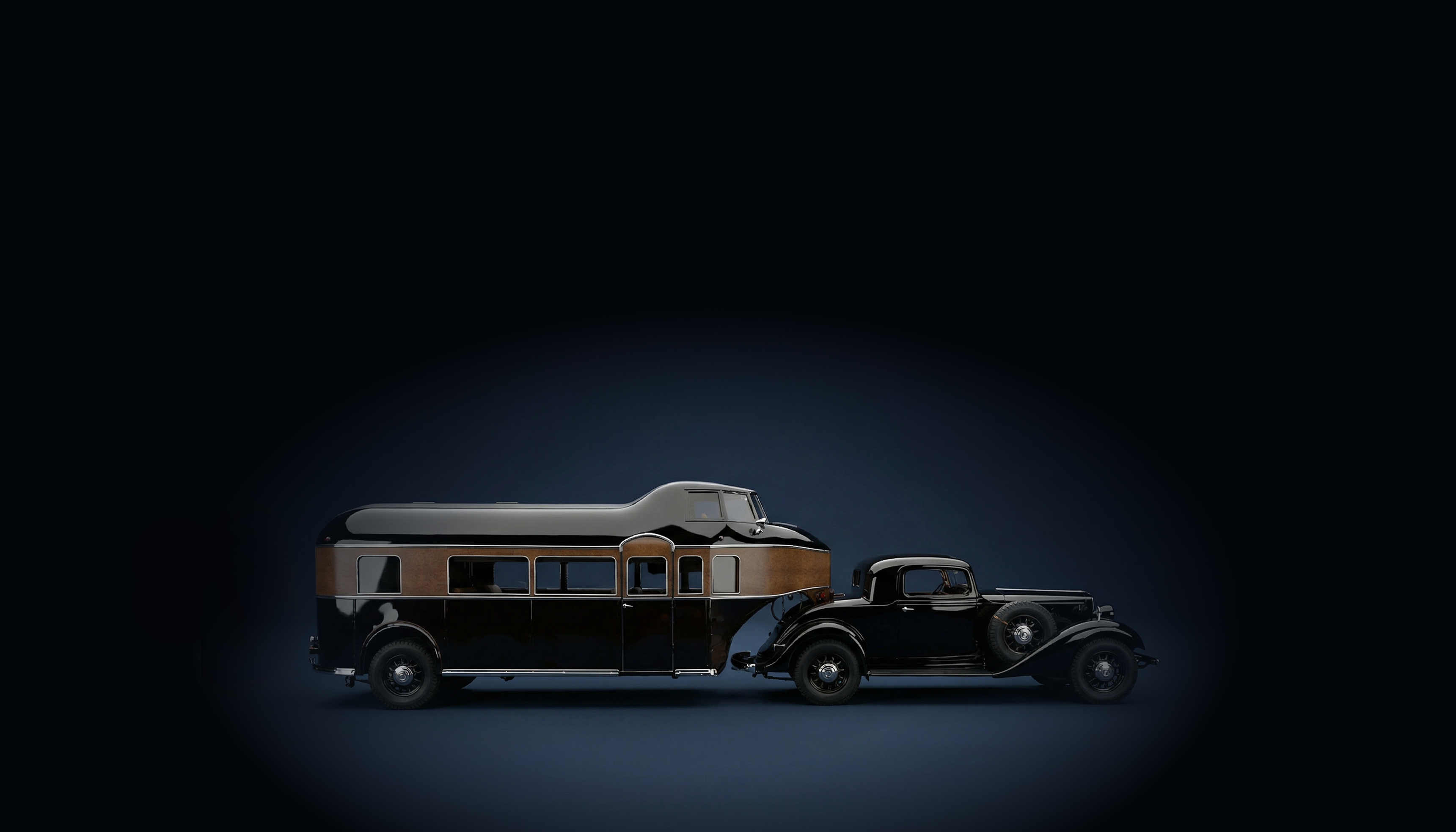 Graham Blue Streak Coupe And Curtiss Aerocar Land Yacht