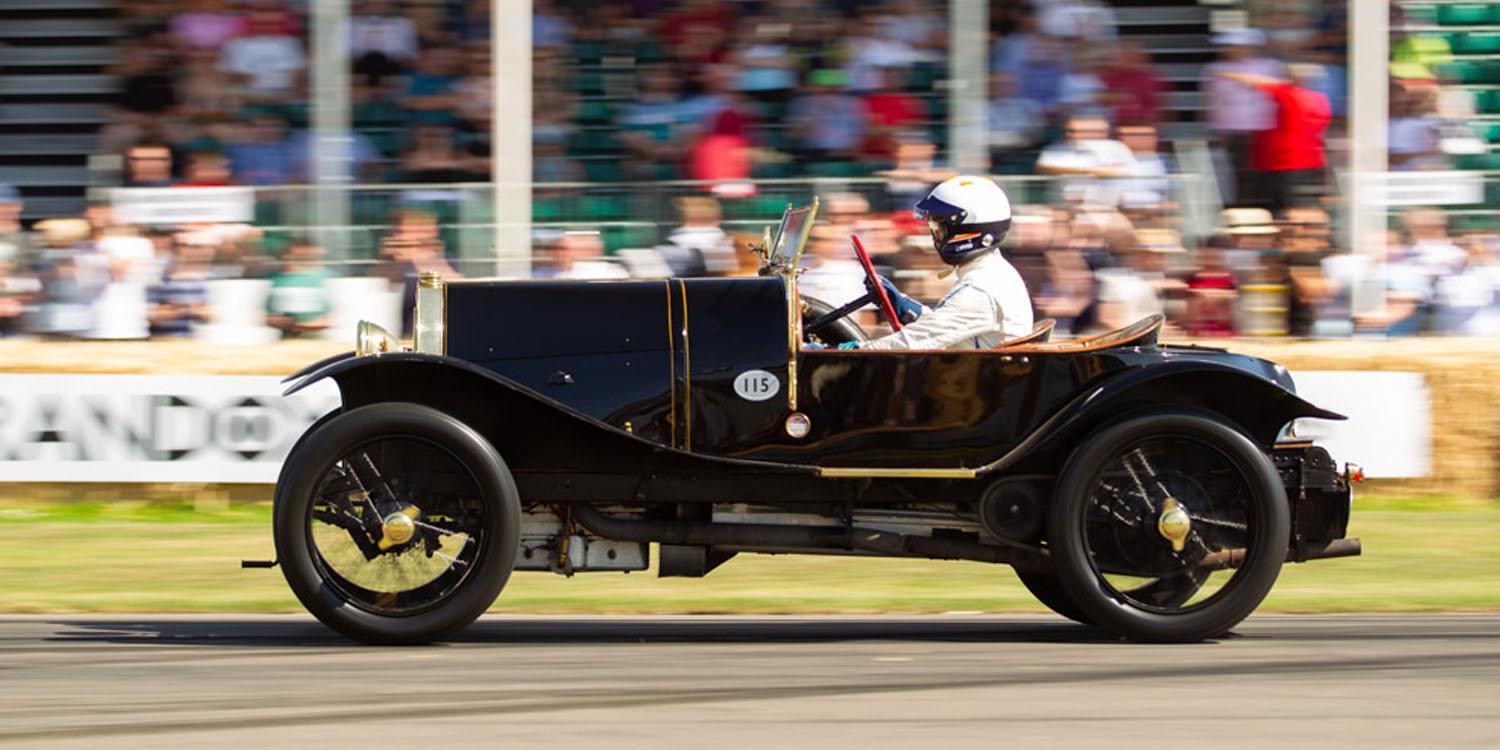 Bugatti Type 18 Sports Two-Seater Black Bess Goodwood circuittas