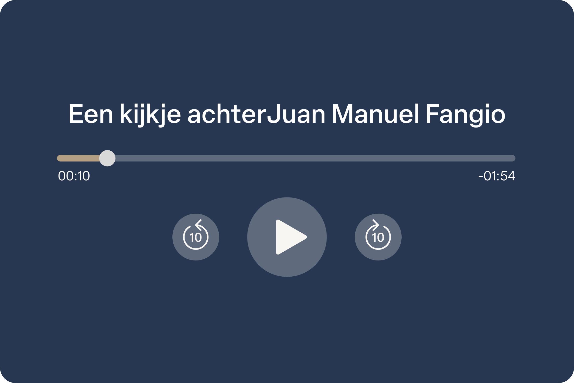 Audiokaart Juan Manuel Fangio