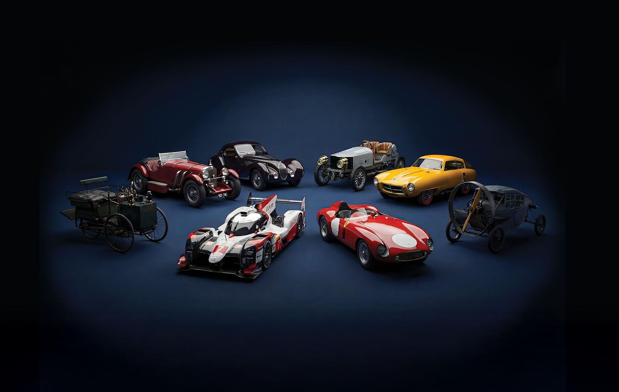 Collectie automobielen in het louwman museum