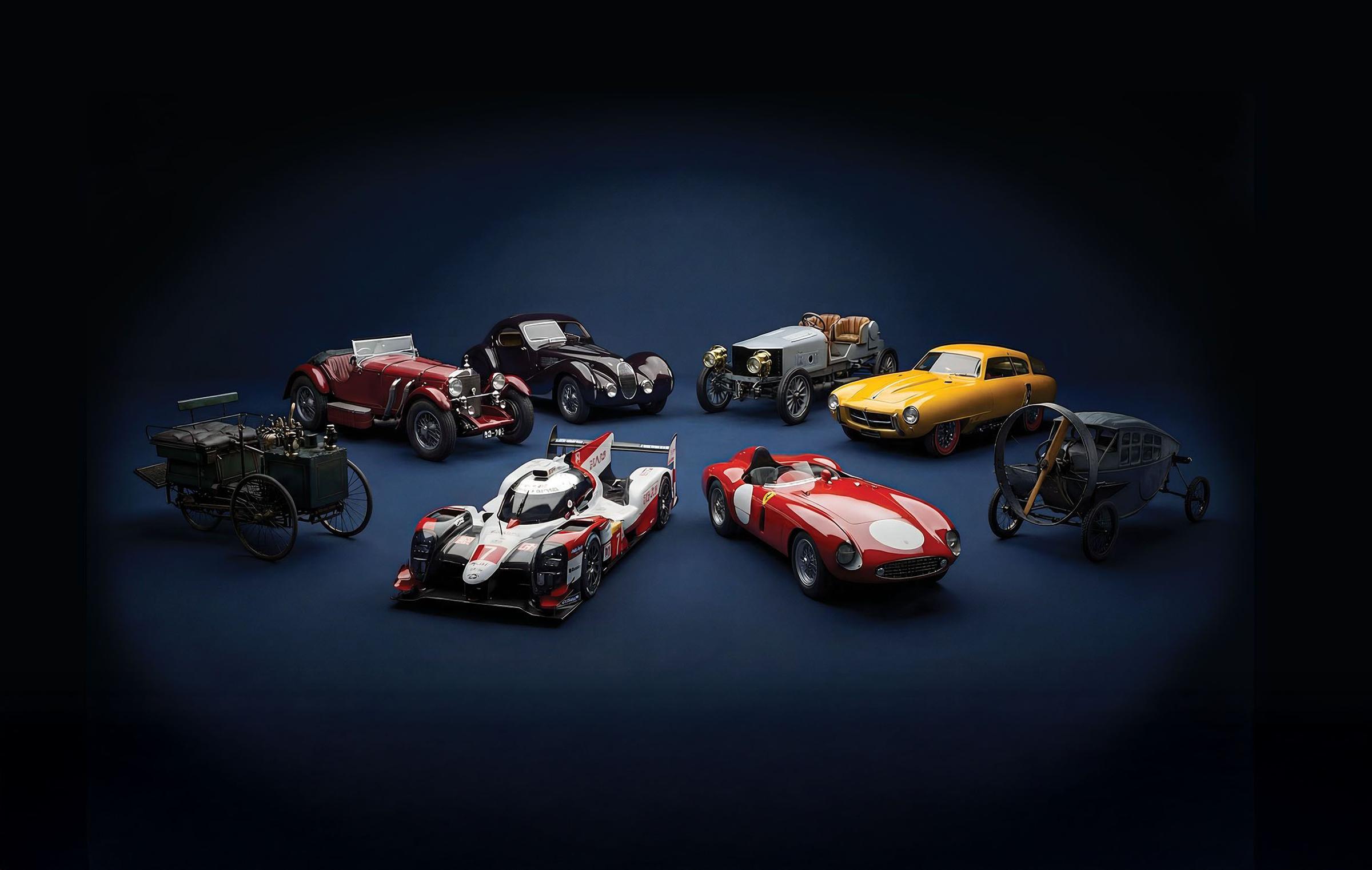 Collectie automobielen in het louwman museum