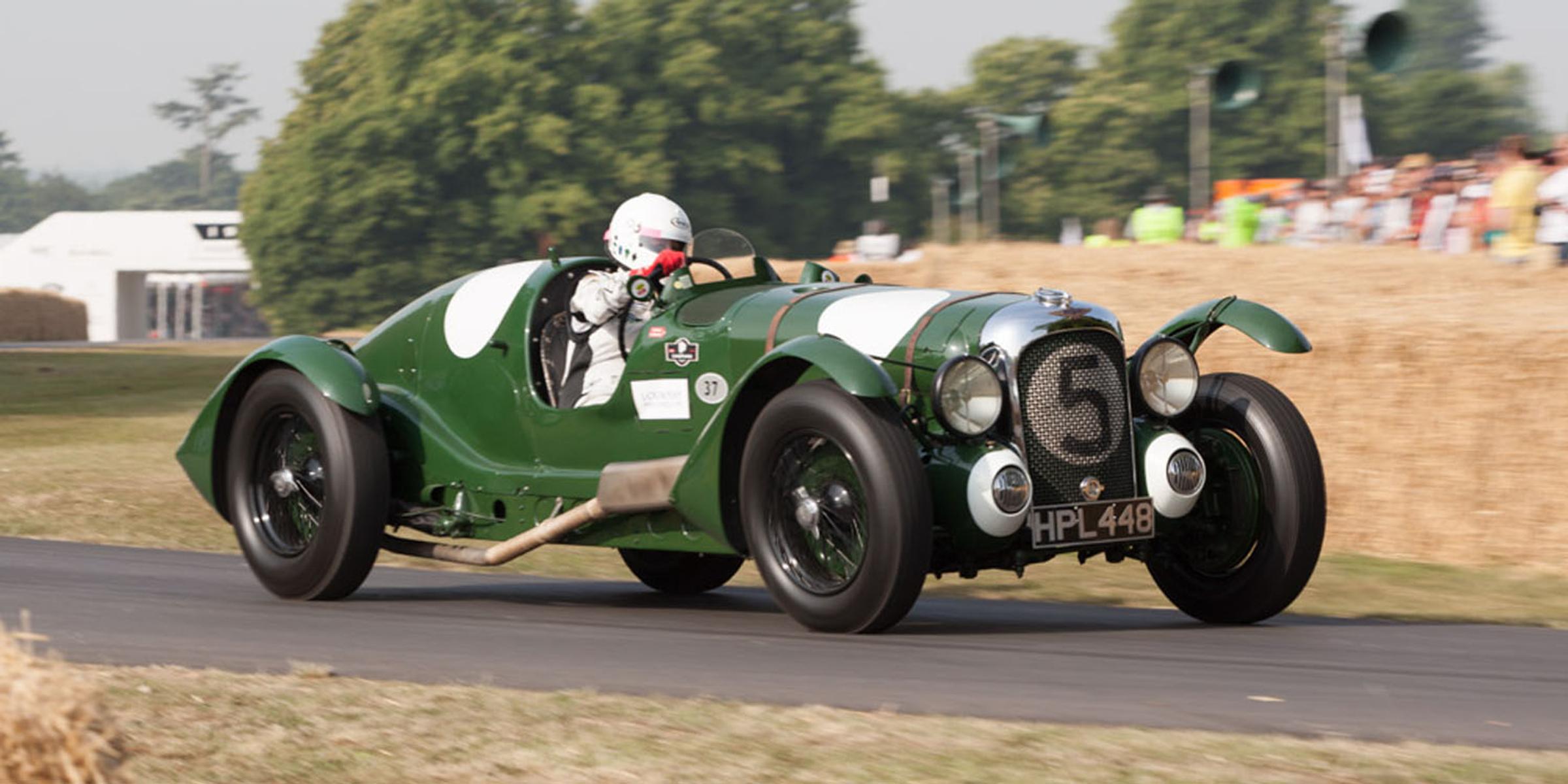 Lagonda V12 Le Mans Works Team Car at Goodwood circuit