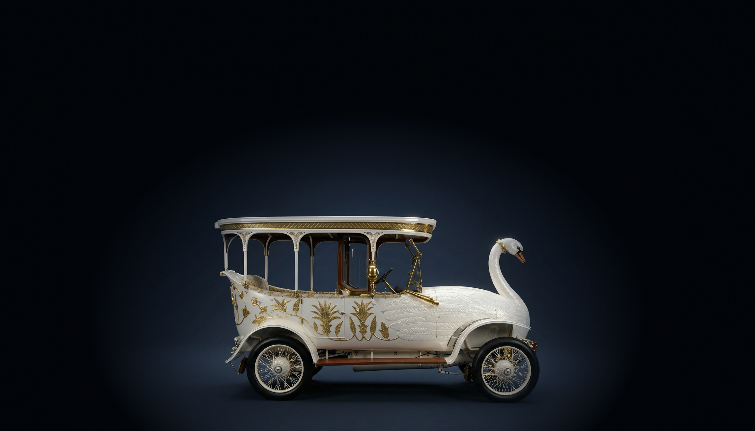 Napier 100hp gordon bennett racing car donkerblauwe studio