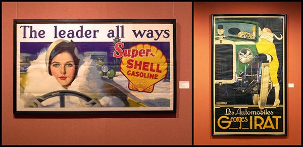 Affiches publicitaires au musee Louwman