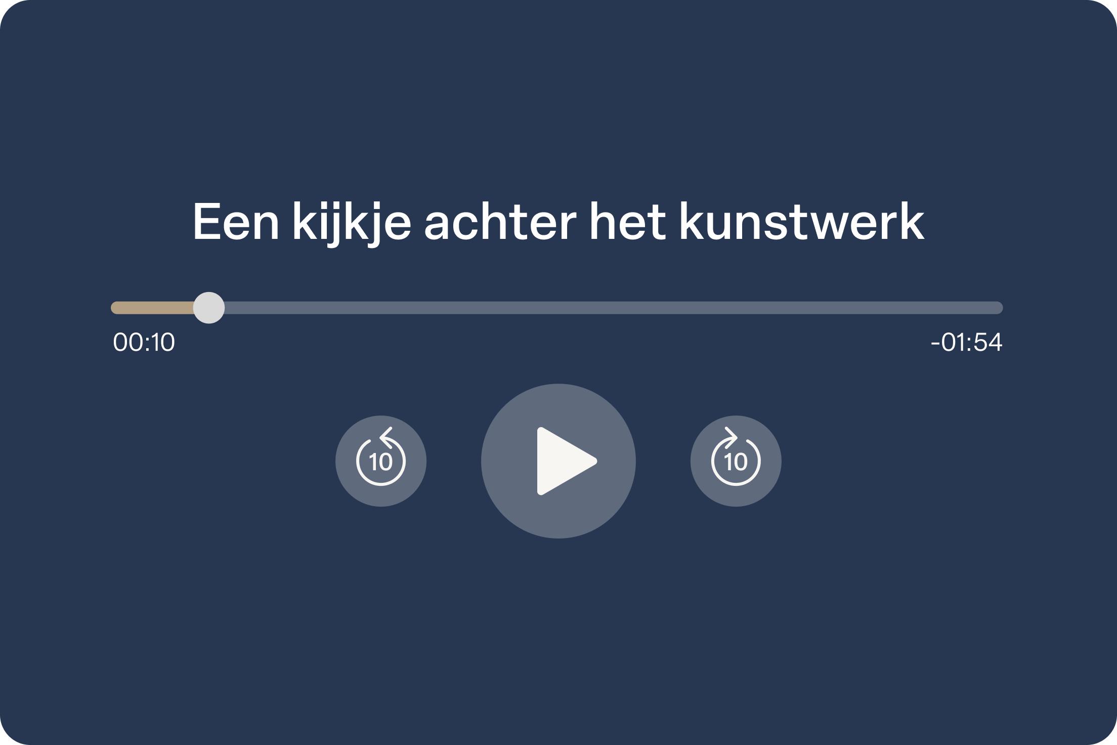 Audiokaart een kijkje achter het kunstwerk
