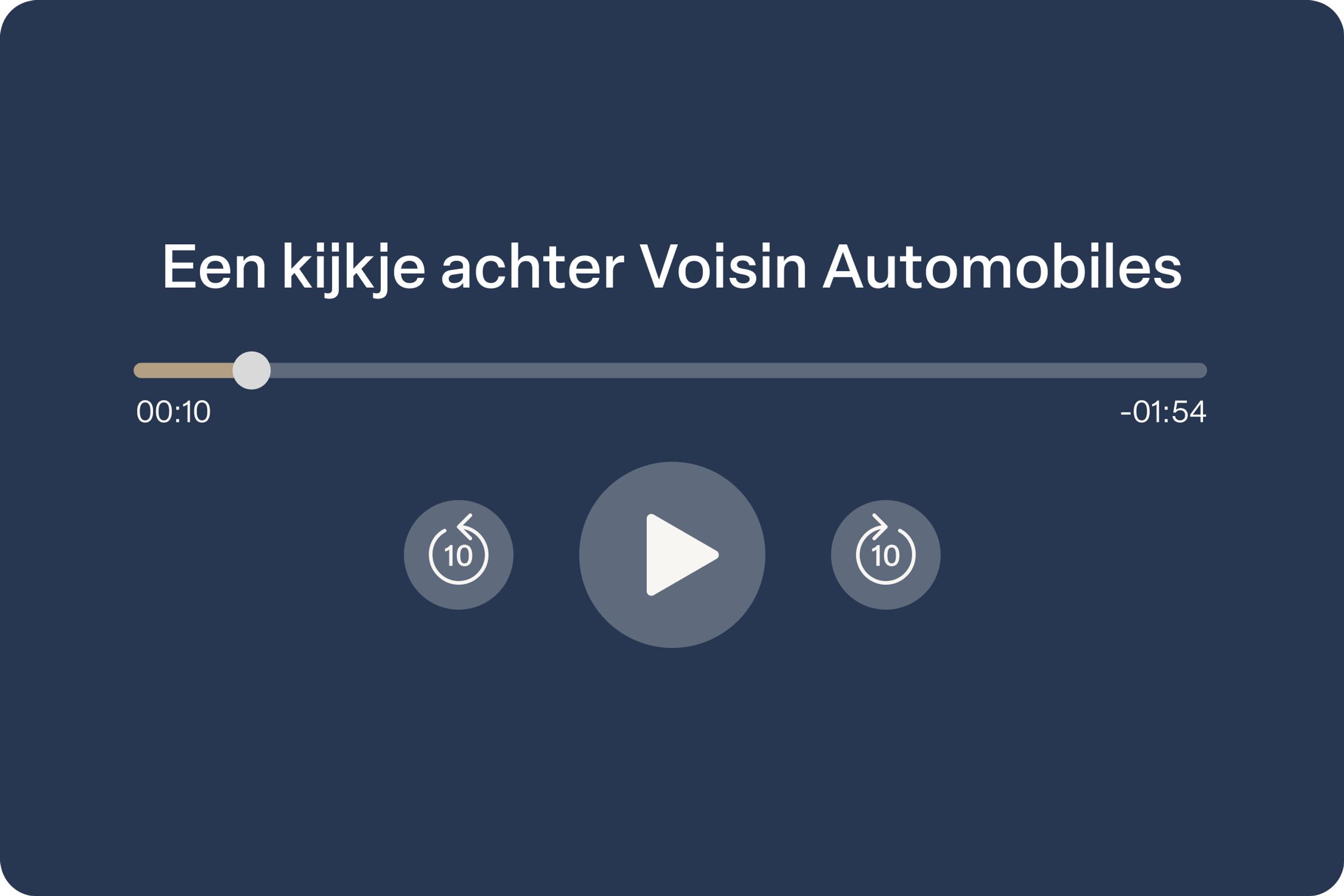 Audiokaart Voisin Automobiles