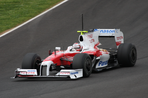 Jarno Trulli in de toyota TF109