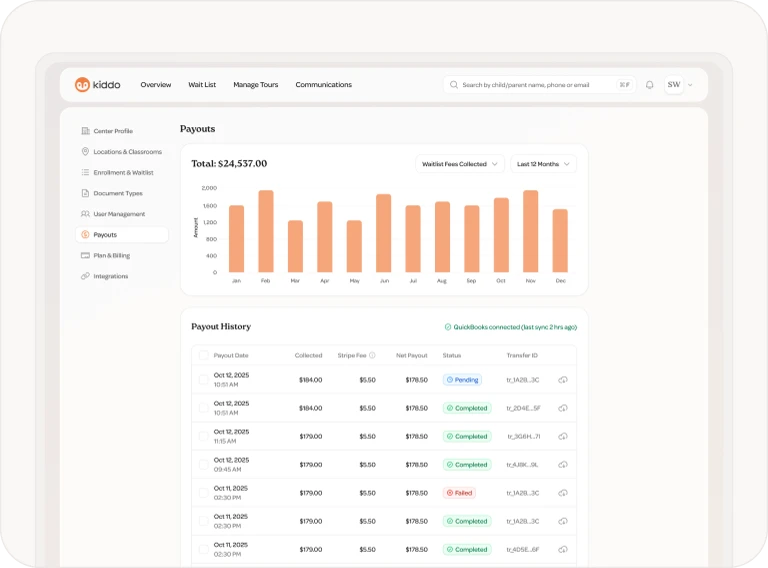Payments & deposits 1