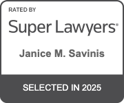 Janice M. Savinis Super Lawyers Badge 2025