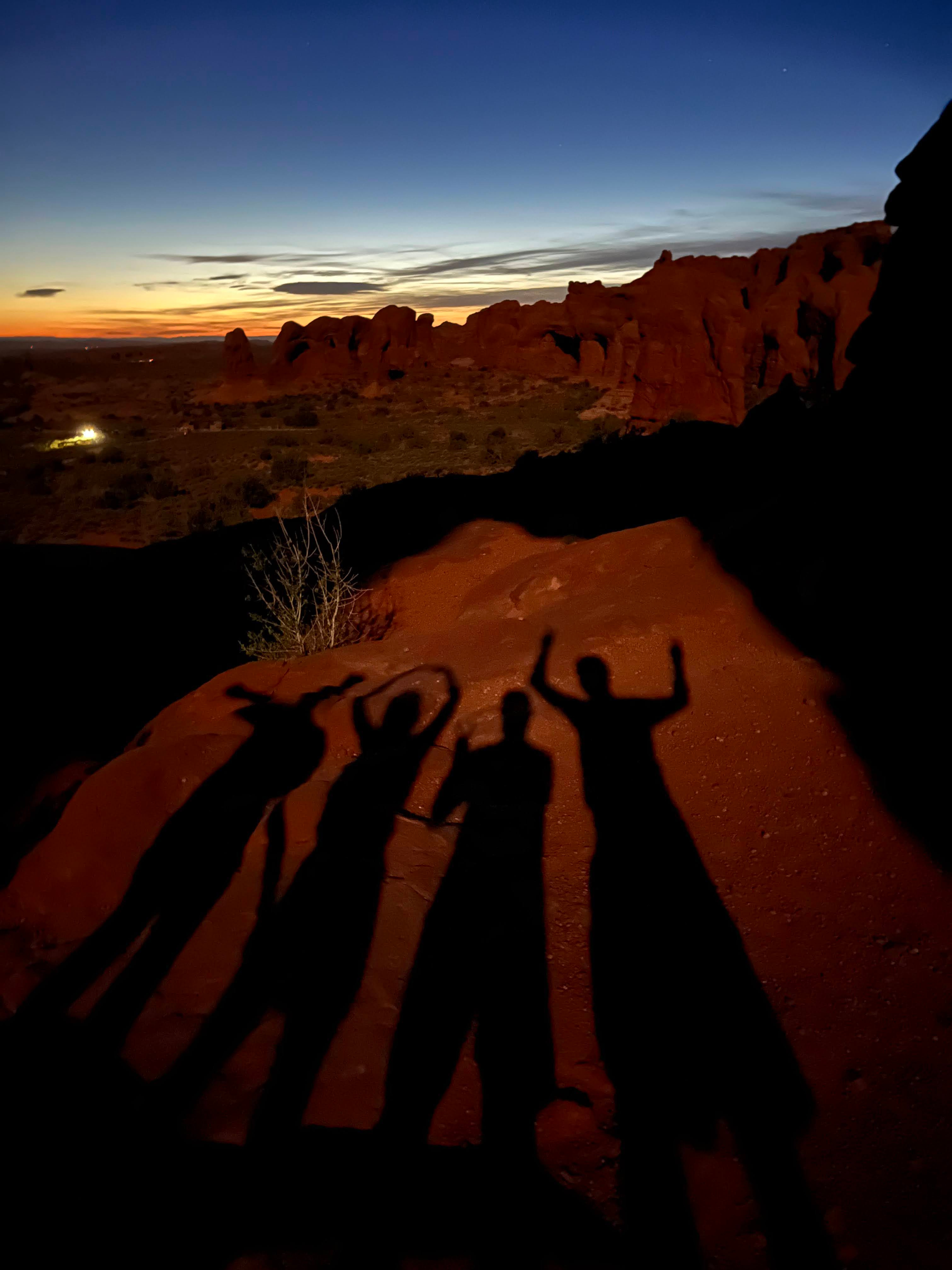 Desert at night