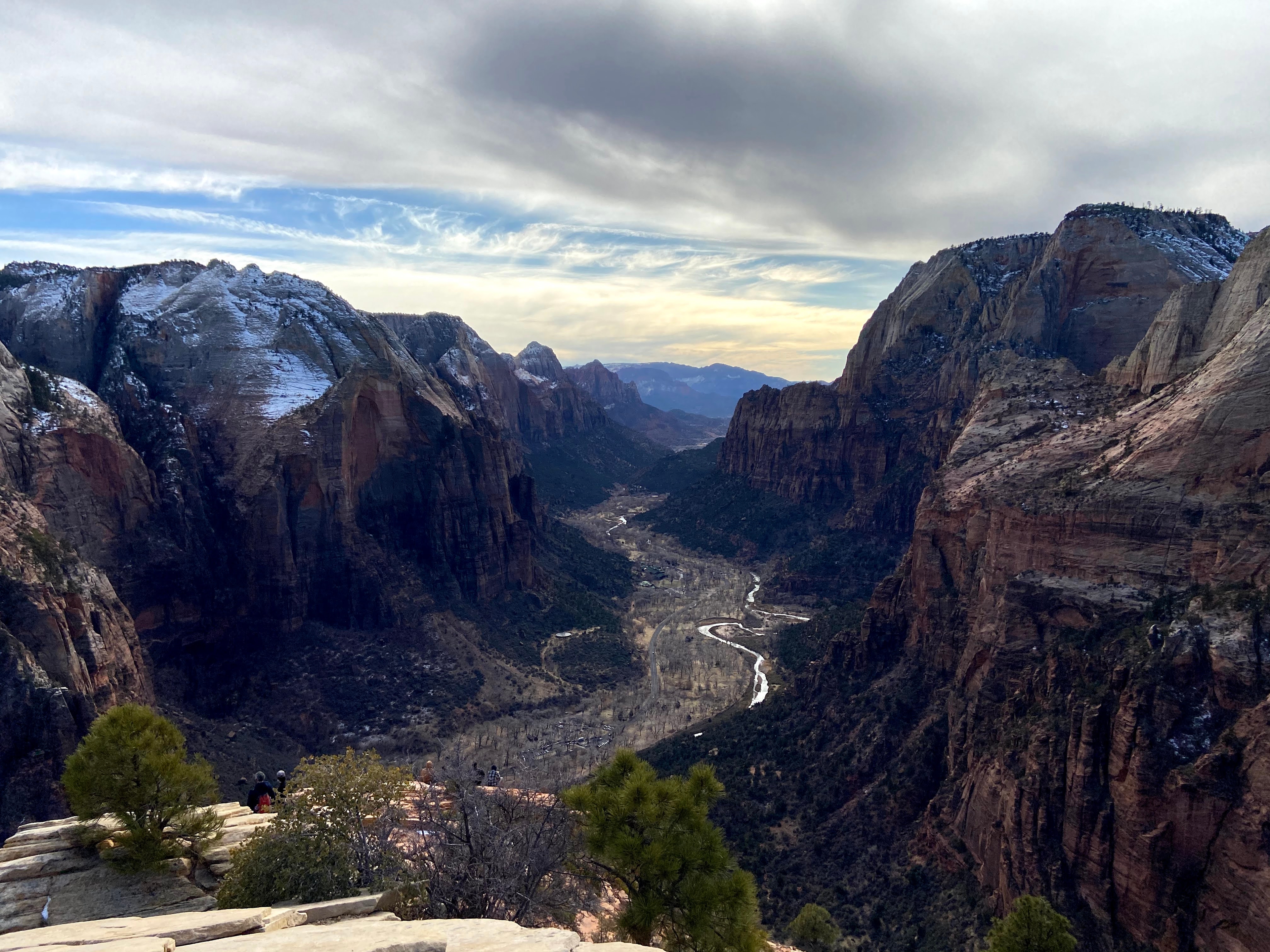 Zion Canyon in the winter