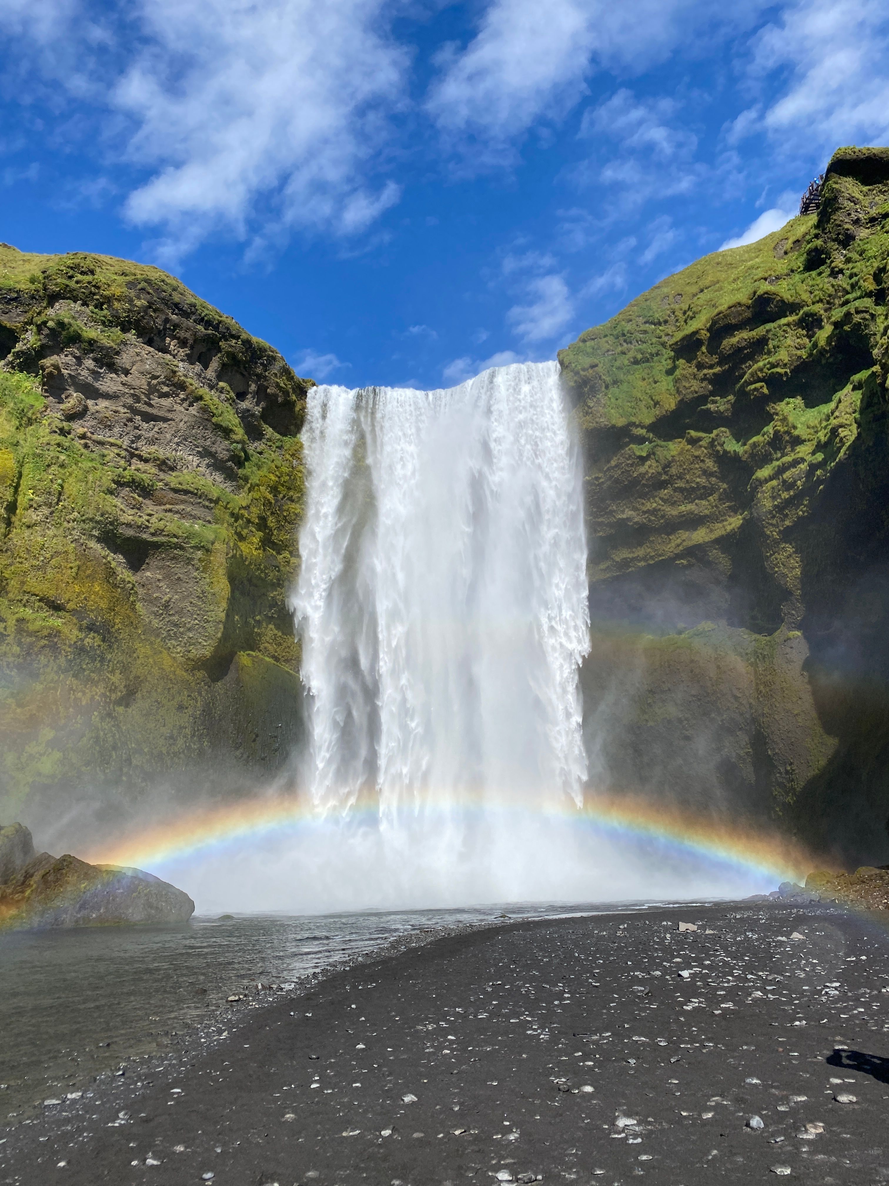 Skogafoss with rainbow