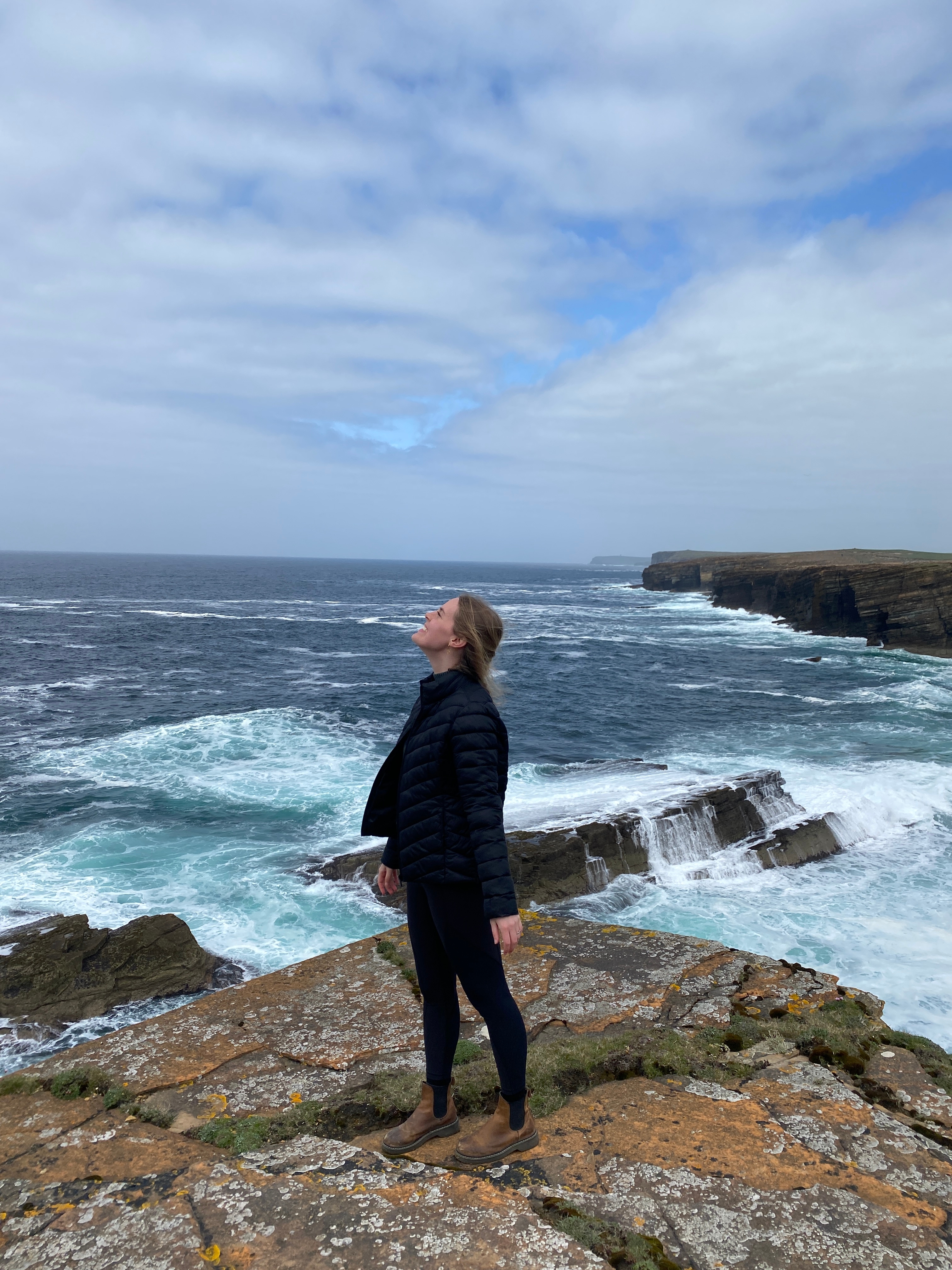 Phoebe looking out at the sea