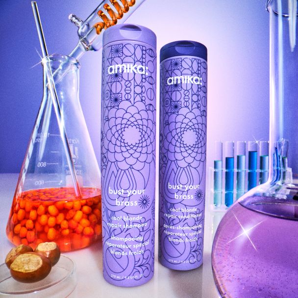 bust your brass cool blonde repair shampoo and conditioner