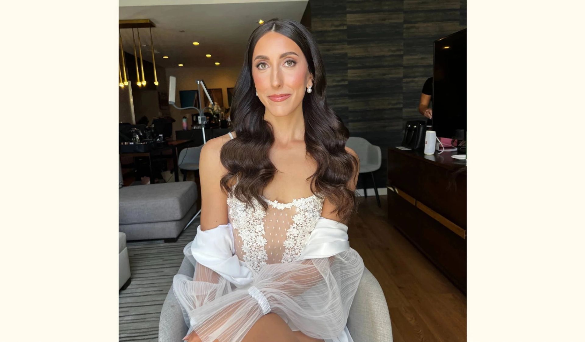 curly wedding hair style