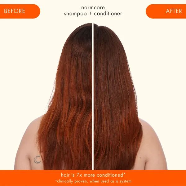 normcore signature shampoo and conditioner before and after