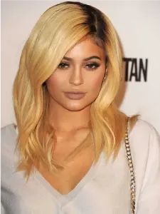 brassy blonde hair