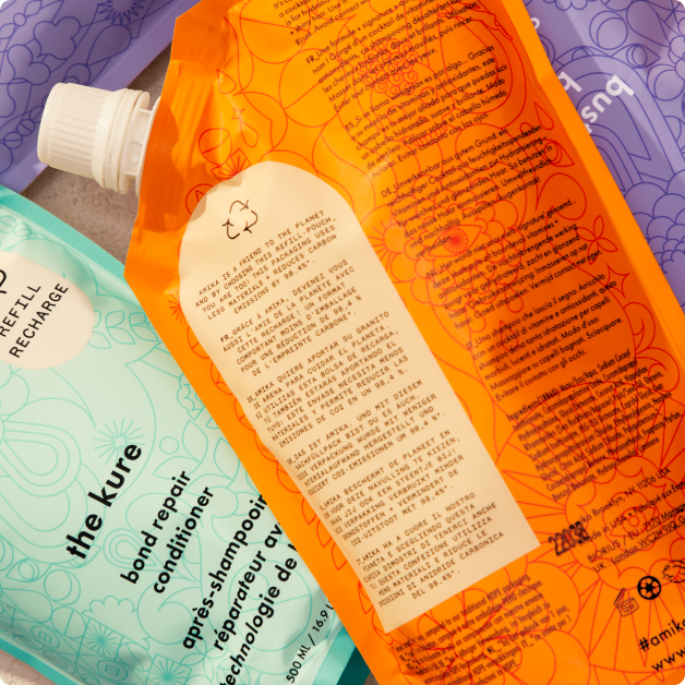 amika shampoo and conditioner refill pouches