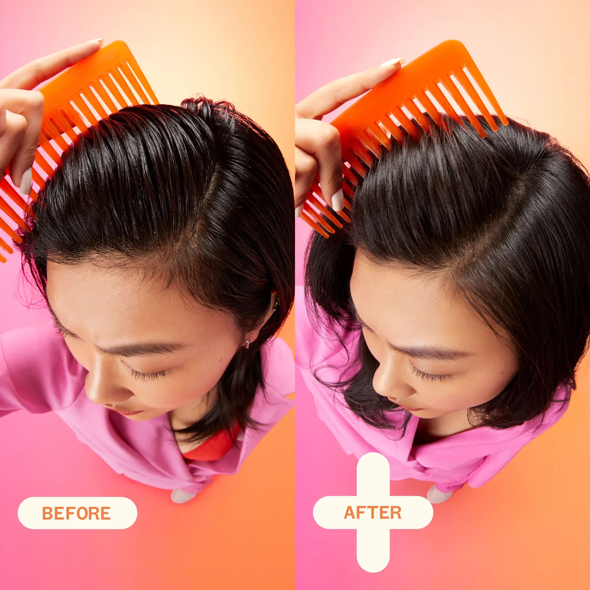 perk up plus extended clean dry shampoo before and after
