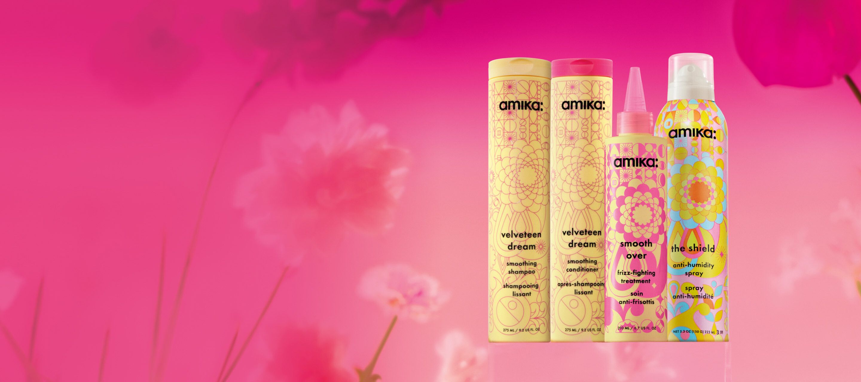 amika smoothing collection products