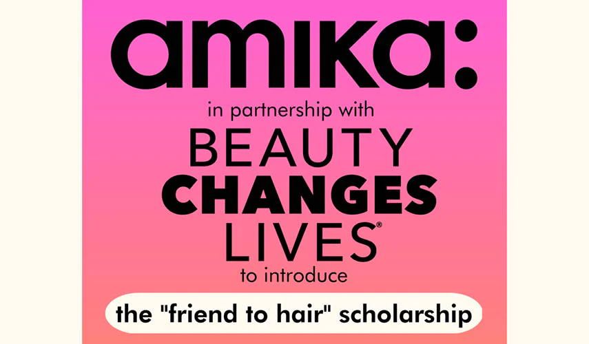 amika + beauty changes lives partnership