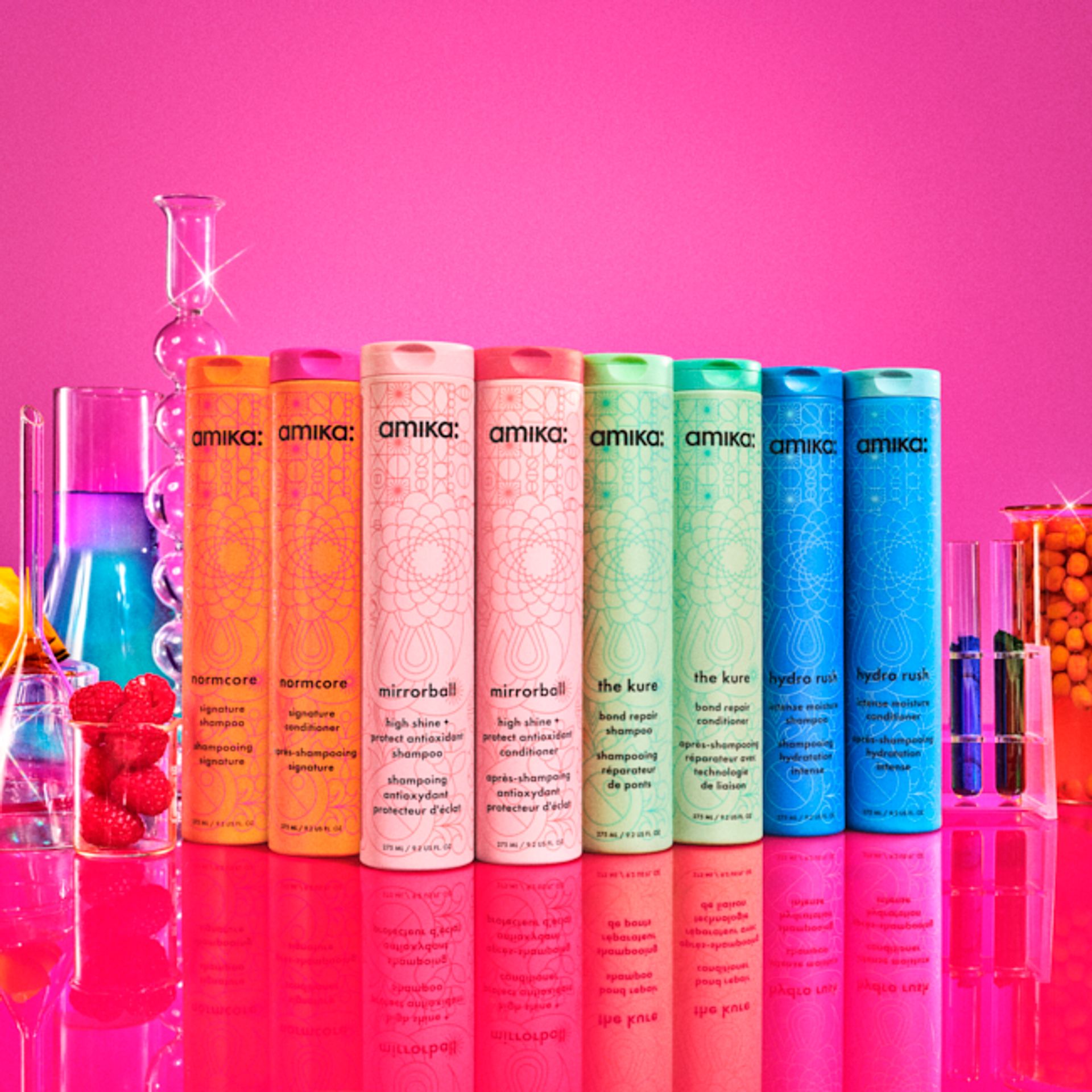 amika shampoos and conditioners - formulated with powerful ingredients and no nasties