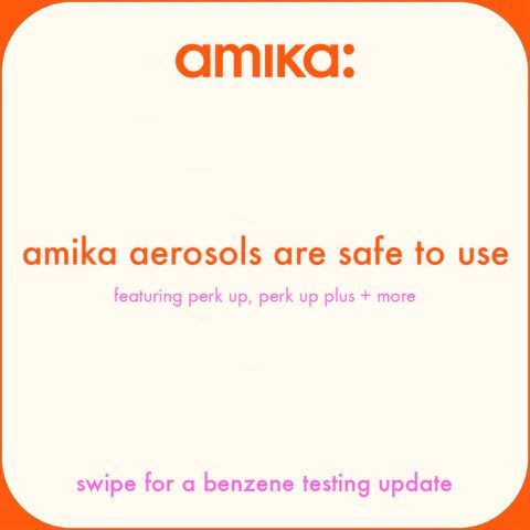 amika aerosols are safe to use graphic
