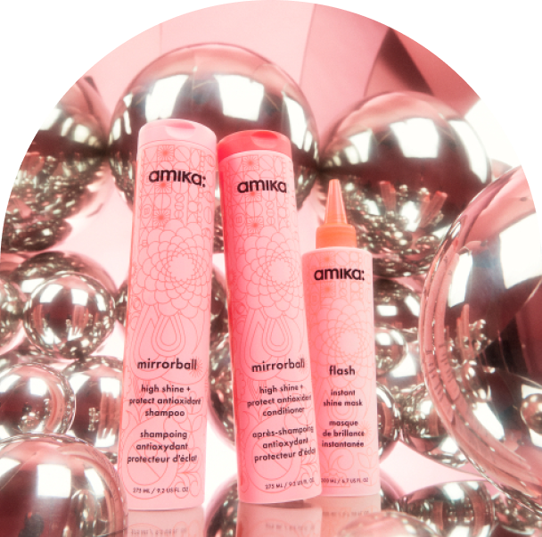 mirrorball high shine + protect antioxidant shampoo and conditioner and flash instant shine mask