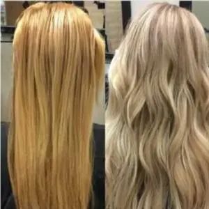 brassy versus warm blonde hair